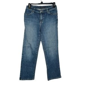 Indigo Palms Women Jeans Relaxed Straight Leg Mid-Rise Wash Denim Blue Size‎ 26